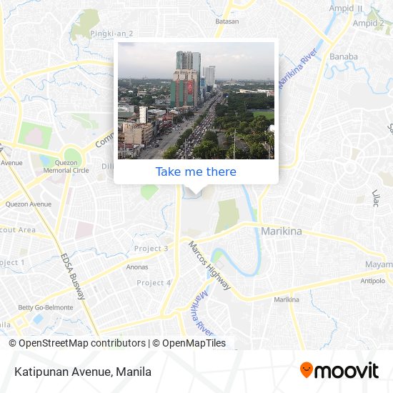 Katipunan Avenue map