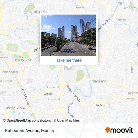 Katipunan Avenue map