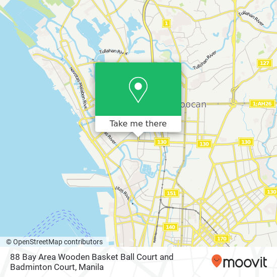 88 Bay Area Wooden Basket Ball Court and Badminton Court map