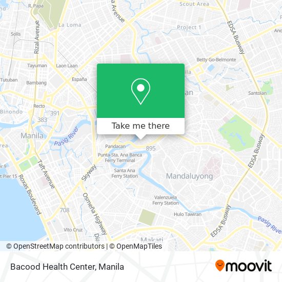 Bacood Health Center map
