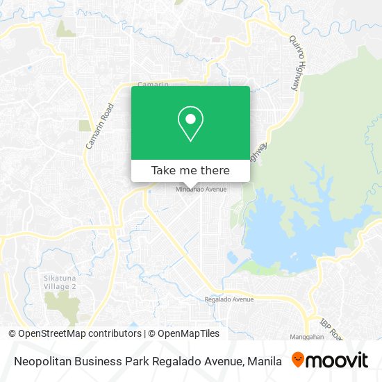 Neopolitan Business Park Regalado Avenue map