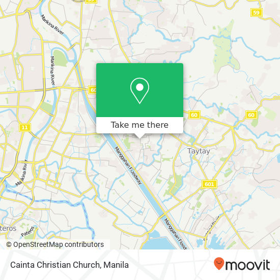 Cainta Christian Church map