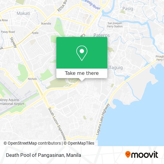 Death Pool of Pangasinan map