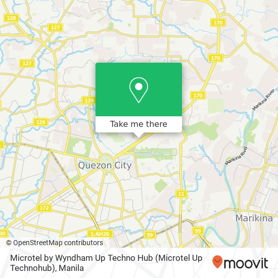 Microtel by Wyndham Up Techno Hub (Microtel Up Technohub) map