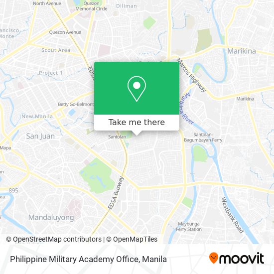 Philippine Military Academy Office map