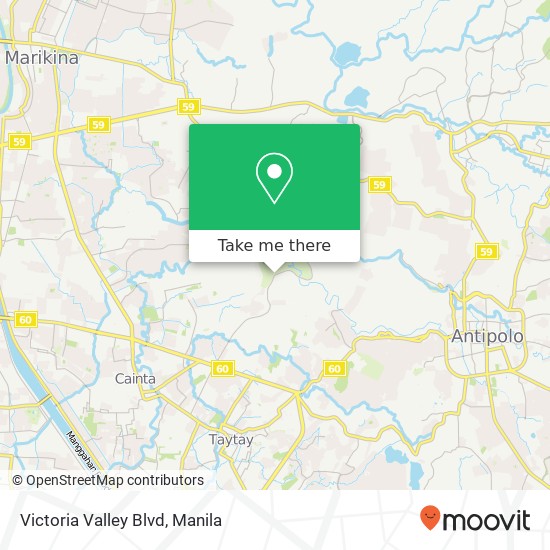 Victoria Valley Blvd map