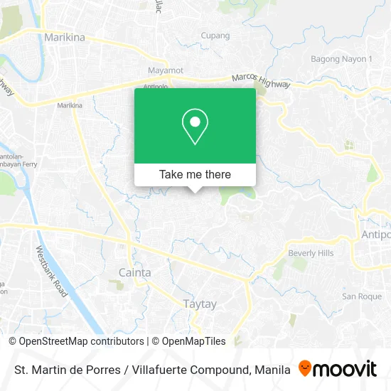 St. Martin de Porres / Villafuerte Compound map
