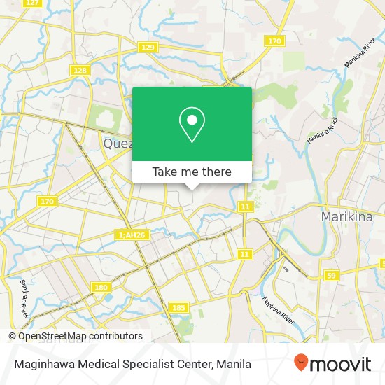 Maginhawa Medical Specialist Center map