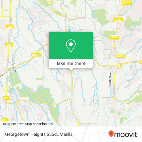 Georgetown Heights Subd. map