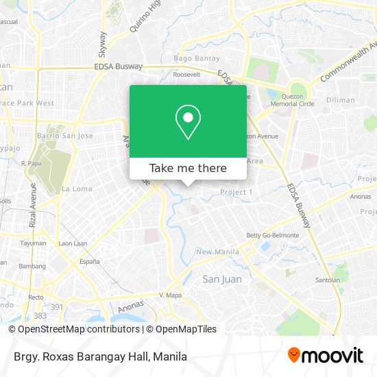 Brgy. Roxas Barangay Hall map
