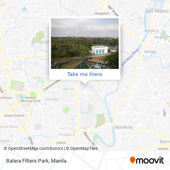 Balara Filters Park map