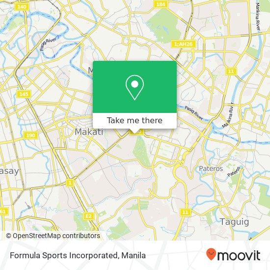 Formula Sports Incorporated map