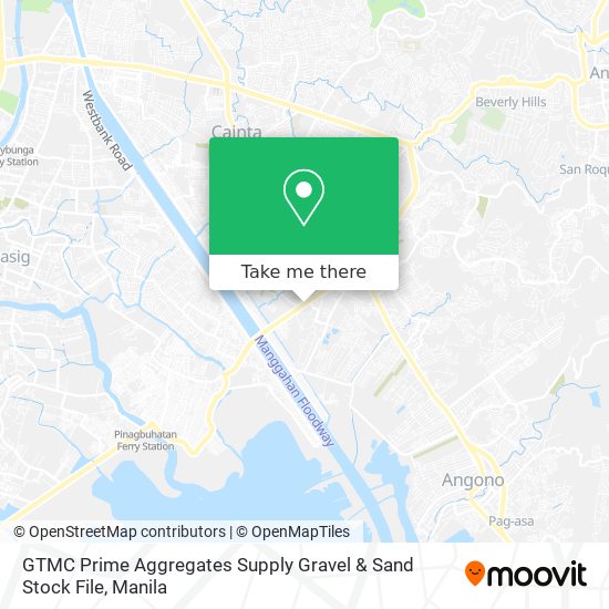 GTMC Prime Aggregates Supply Gravel & Sand Stock File map