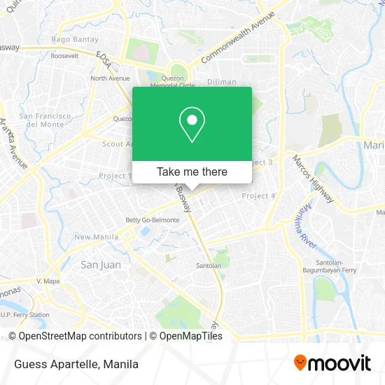 Guess Apartelle map