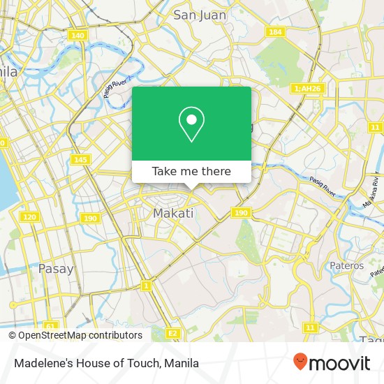 Madelene's House of Touch map