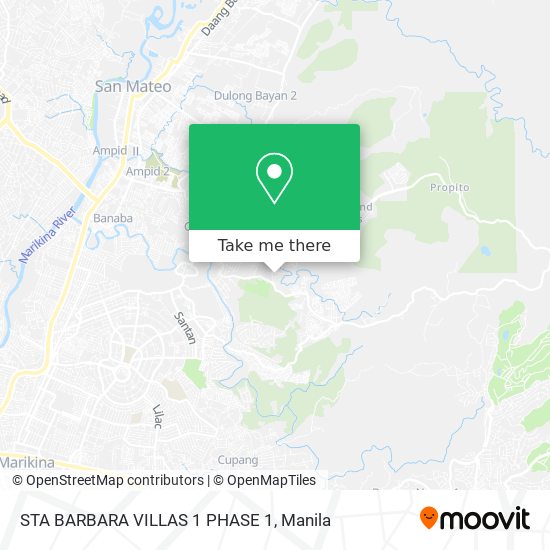 STA BARBARA VILLAS 1 PHASE 1 map