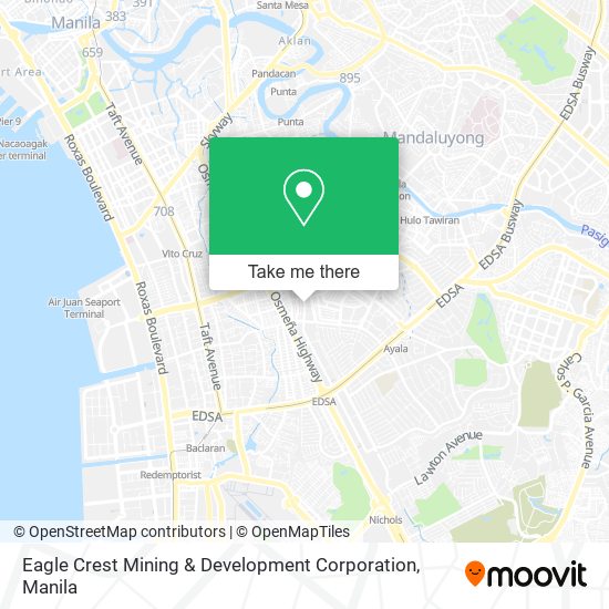 Eagle Crest Mining & Development Corporation map