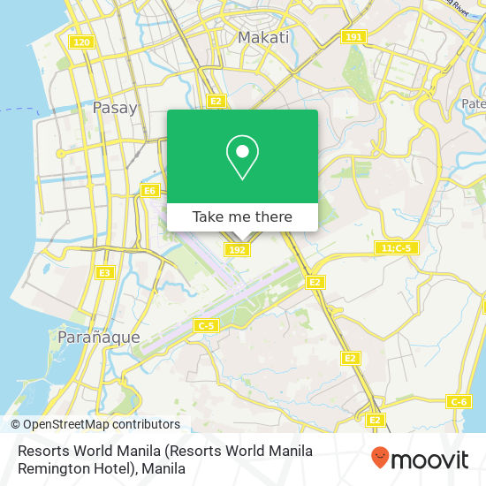 Resorts World Manila (Resorts World Manila Remington Hotel) map