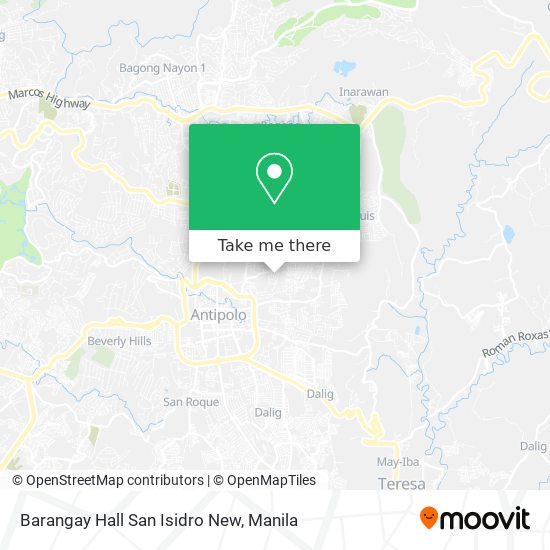 Barangay Hall San Isidro New map