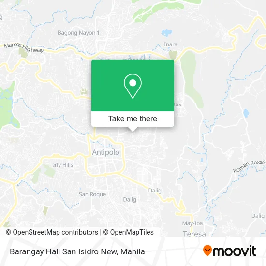 Barangay Hall San Isidro New map