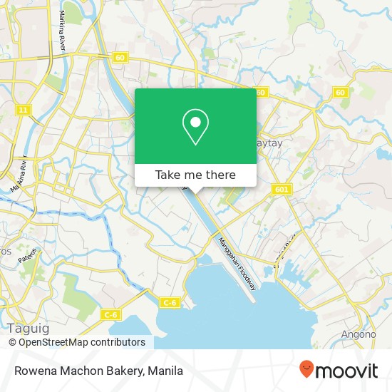 Rowena Machon Bakery map