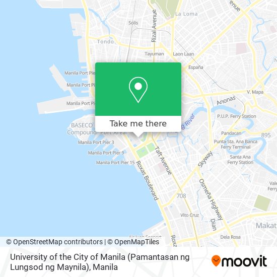 University of the City of Manila (Pamantasan ng Lungsod ng Maynila) map