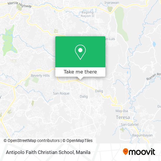 Antipolo Faith Christian School map