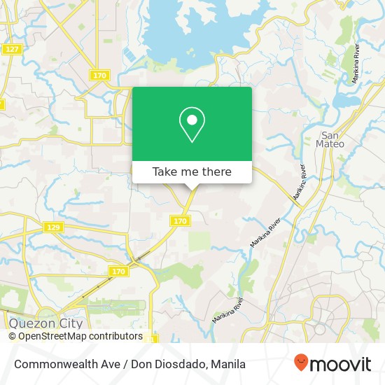 Commonwealth Ave / Don Diosdado map