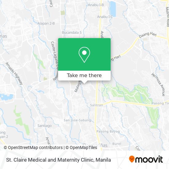 St. Claire Medical and Maternity Clinic map