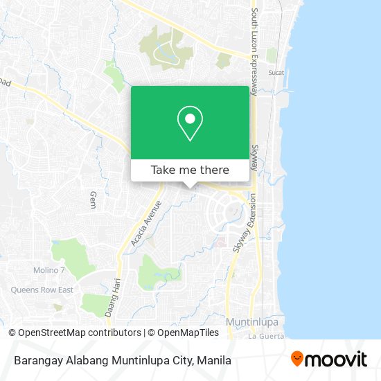 Barangay Alabang Muntinlupa City map