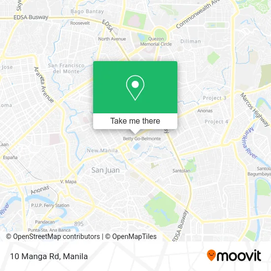 10 Manga Rd map