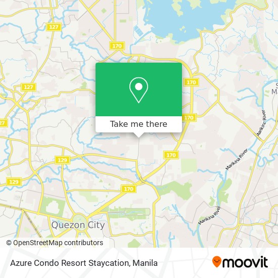 Azure Condo Resort Staycation map