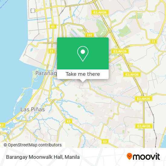 Barangay Moonwalk Hall map