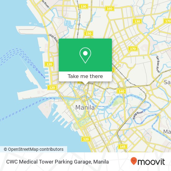 CWC Medical Tower Parking Garage map