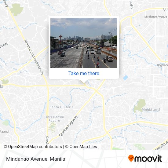 Mindanao Avenue map