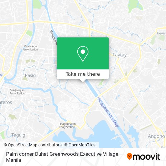 Palm corner Duhat Greenwoods Executive Village map