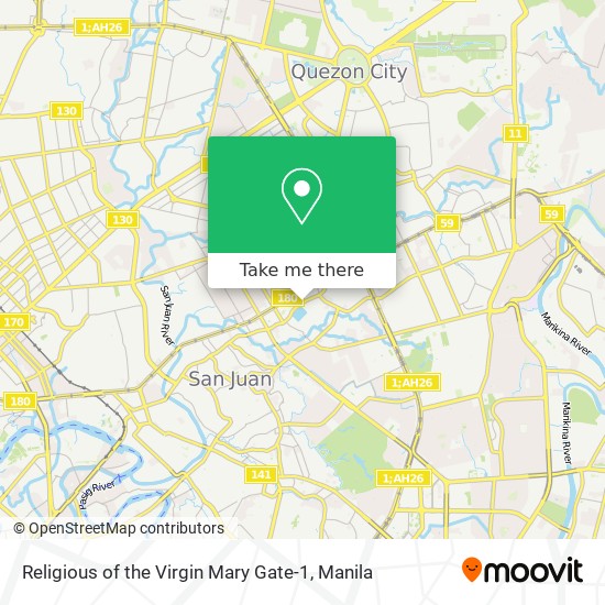 Religious of the Virgin Mary Gate-1 map