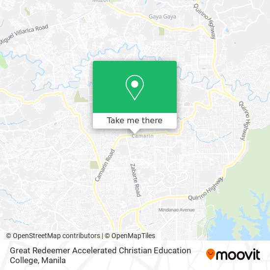 Great Redeemer Accelerated Christian Education College map