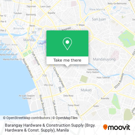 Barangay Hardware & Construction Supply (Brgy. Hardware & Const. Supply) map