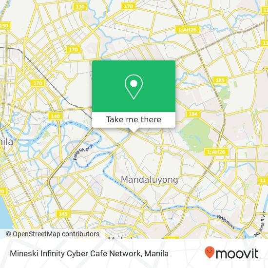 Mineski Infinity Cyber Cafe Network map