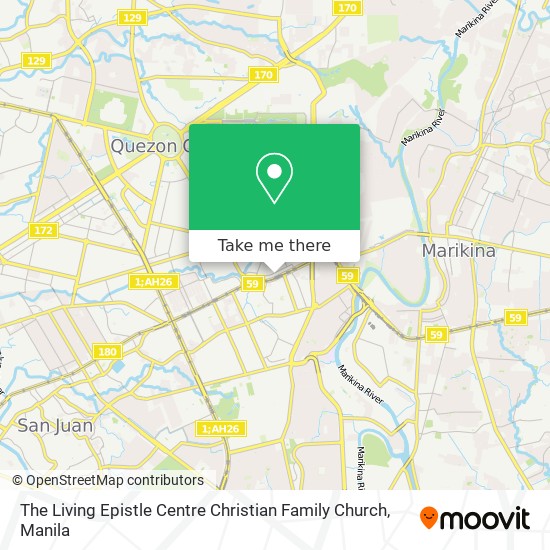 The Living Epistle Centre Christian Family Church map
