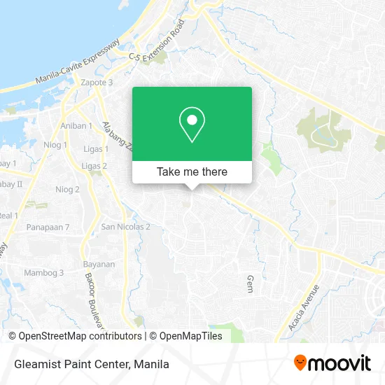 Gleamist Paint Center map