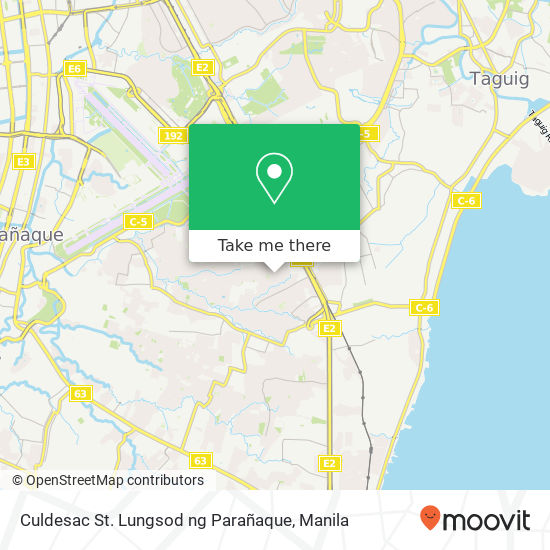 Culdesac St. Lungsod ng Parañaque map