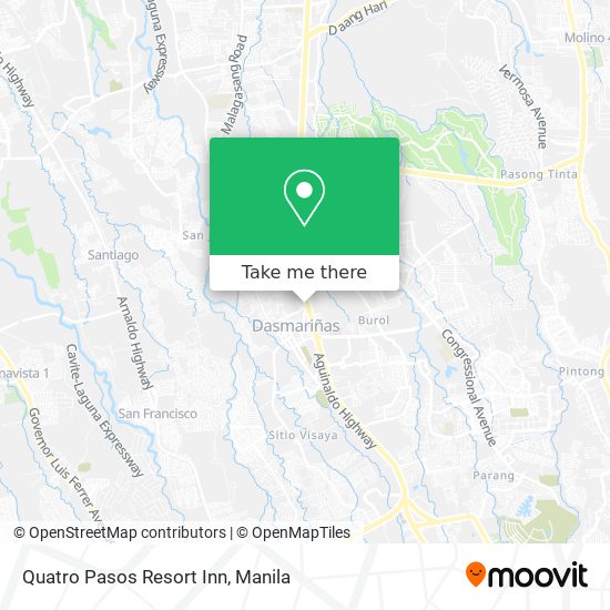 Quatro Pasos Resort Inn map