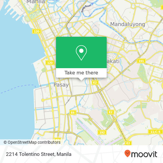 2214 Tolentino Street map
