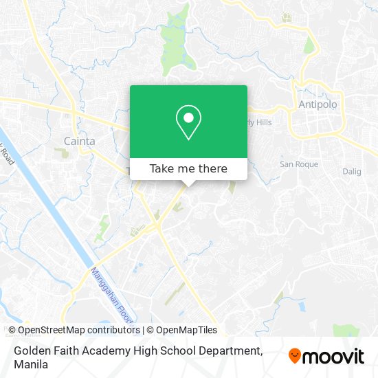 Golden Faith Academy High School Department map