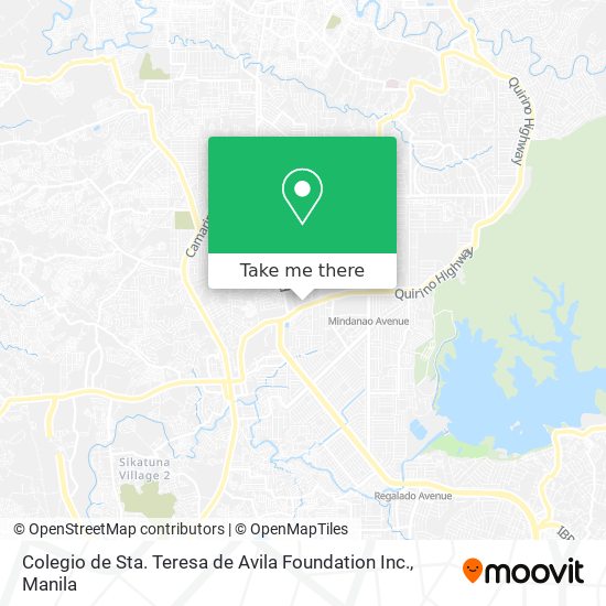 Colegio de Sta. Teresa de Avila Foundation Inc. map