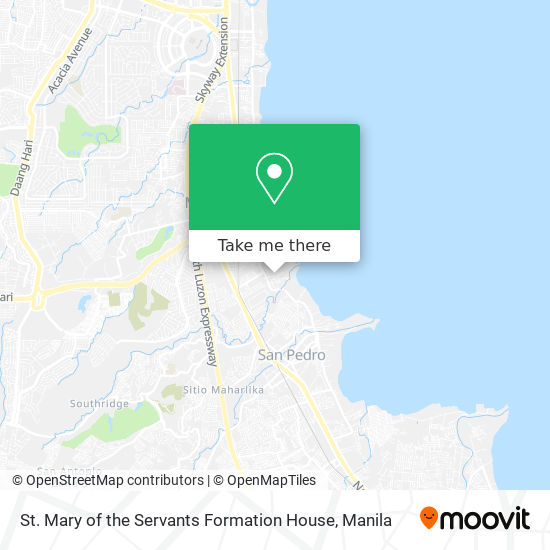 St. Mary of the Servants Formation House map