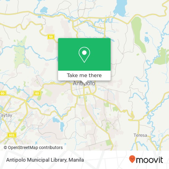 Antipolo Municipal Library map