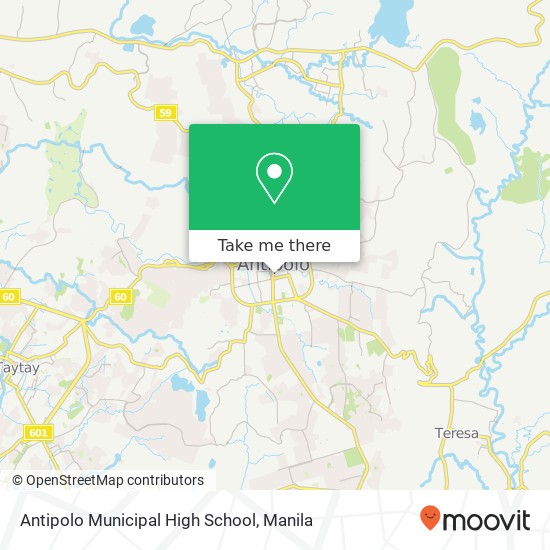 Antipolo Municipal High School map